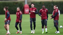Arsenal akan menjamu Atletico Madrid pada pertandingan ketiga Liga Champions 2025/2026. (HENRY NICHOLLS/AFP)