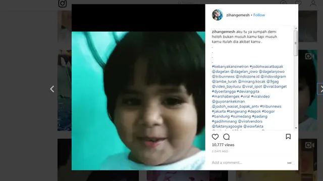 Viral, Bocah Menggemaskan Ngomel-Ngomel Di Medsos