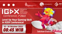 Saksikan Live Streaming IGDX Conference 2022 di Vidio dari 15 Oktober sampai 16 Oktober 2022