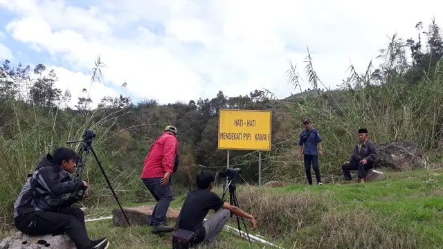 Kesaksian tragedi Kawah Sinila difilmkan sebagai pengingat tragedi gas beracun yang merenggut ratusan warga Kepucukan, Banjarnegara. (Liputan6.com/Heni/Muhamad Ridlo)