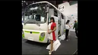 Hino pamern bus listrik Poncho di Tokyo Motor Show. (Dok Hino)