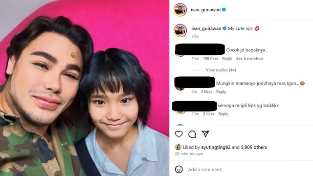 Ivan Gunawan dan Bilqis Anak Ayu Ting Ting