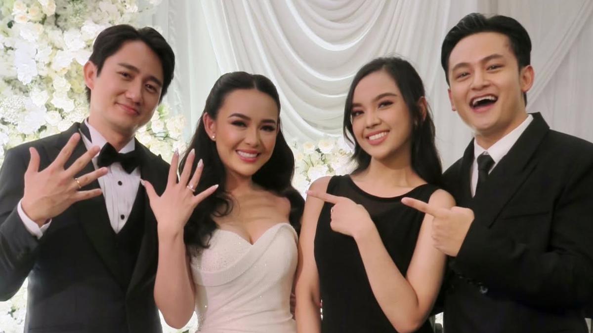 6 Gaya Para Artis dengan Dresscode Hitam di Kondangan Amanda Manopo dan Kenny Austin, dari Ranty Maria-Lyodra