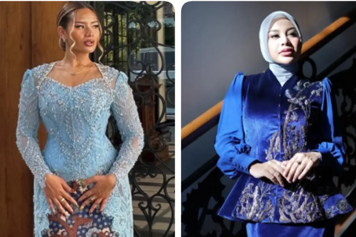 Kakak kandung dan kakak ipar Aaliyah Massaid saat hadir di tujuh bulannnya