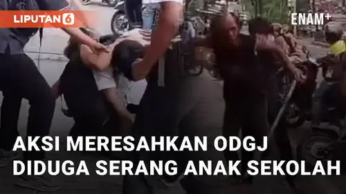 VIDEO: Viral Aksi Meresahkan ODGJ Diduga Serang Anak Sekolah di Rangkasbitung