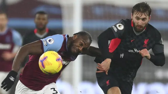 West Ham vs Liverpool di Liga Inggris