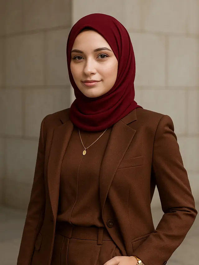 Warna Jilbab yang Cocok Dipadukan dengan Baju Coklat