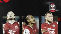 Marc Klok, Riko Simanjuntak dan Marko Simic. (Bola.com/Dody Iryawan)
