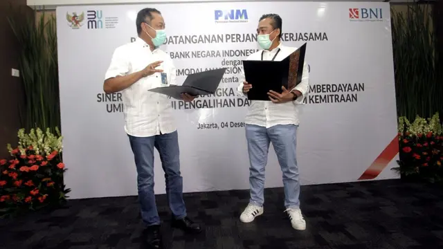 BNI bekerja sama dengan PNM sebagai mitra dalam penyaluran kredit bagi UMKM mitra binaan PNM. (Foto: BNI)