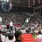 Presiden Jokowi hadir di puncak musyawarah rakyat (Musra) Indonesia yang digelar di Istora, Senayan, Jakarta Pusat, Minggu (14/5/2023). (Liputan6.com/Winda Nelfira)