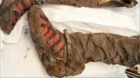 Boots purbakala berusia 1100 tahun, mirip Adidas masa kini. (Sumber Pusat Warisan Budaya Mongolia)