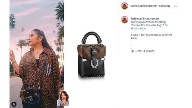 7 Koleksi Sling Bag Mewah Prilly Latuconsina, Ditaksir Capai Ratusan Juta