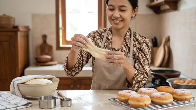Membuat Donat Rumahan Mengembang Sempurna