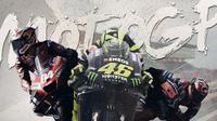 Para pebalap MotoGP 2020: Andrea Dovizioso, Valentino Rossi dan Fabio Quartararo. (Bola.com/Dody Iryawan)