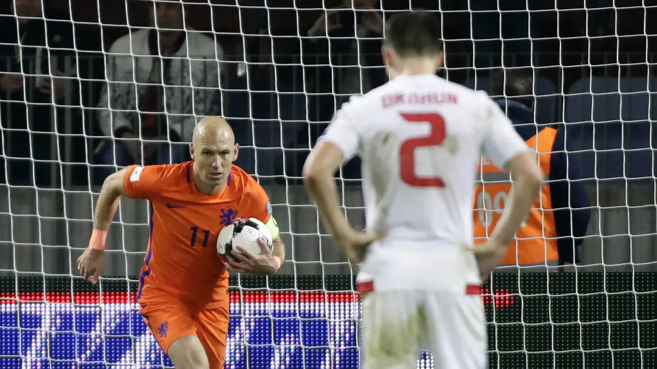 FOTO: Meski Menang, Belanda Sulit Lolos ke Piala Dunia 2018