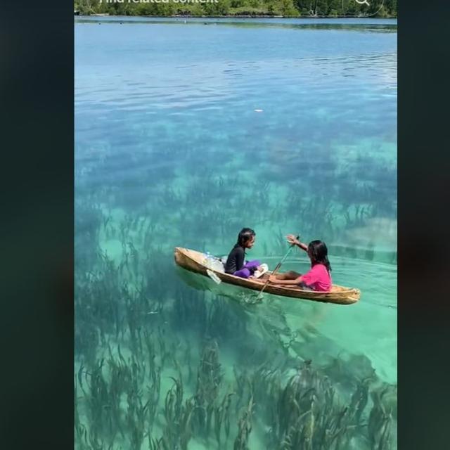 Viral Bocah Perempian Mendayung di Pantai, Airnya Super Jernih dan Disebut Seperti di Negeri Dongeng