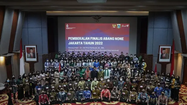 Acara Pembekalan Finalis Abang None Jakarta 2022 di Graha Sawala Kantor Kemenko Perekonomian. (Sumber: ekon.go.id)