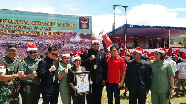 Pencapaian MURI lomba Garuda Pancasila