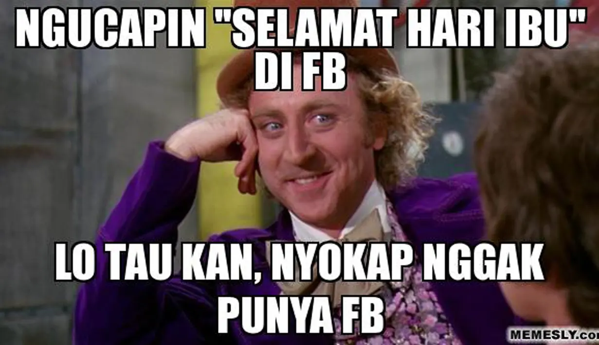 Ngucapin di Fesbuk (Memesly.com)