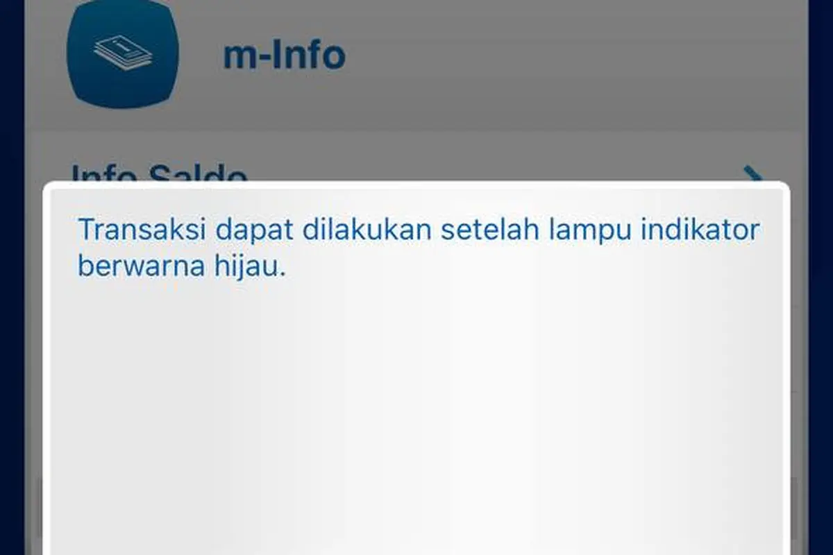 Layanan Mbanking BCA Error