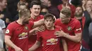 3. Daniel James (Manchester United) - Masuk sebagai pengganti saat melawan Chelsea dirinya langsung berhasil mencetak gol. Setelahnya pria asal Wales ini selalu dipercaya sebagai pemain inti dan pekan lalu kembali mencetak gol. (AFP/Oli Scarff)