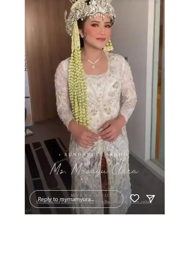 12 Momen Akad Nikah Masayu Clara dan Qausar Harta, Usung Adat Sunda
