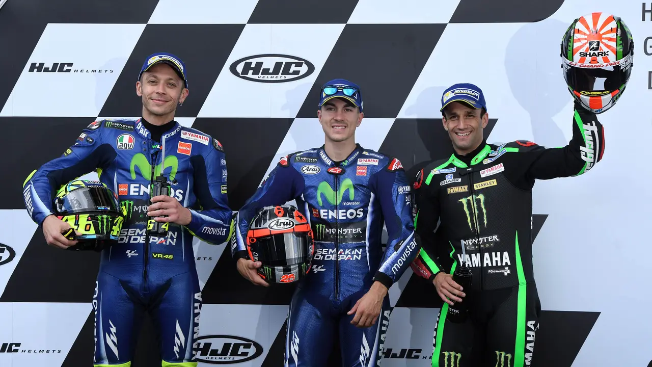 Rossi, Vinales, Zarco