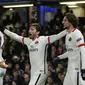 Pemain PSG rayakan gol Zlatan Ibrahimovic (Reuters/Liputan6.com)