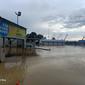 Kondisi banjir yang terjadi di Kecamatan Tabang, Kabupaten Kutai Kartanegara, pada Jumat (20/5/2022). (Liputan6.com/Istimewa)
