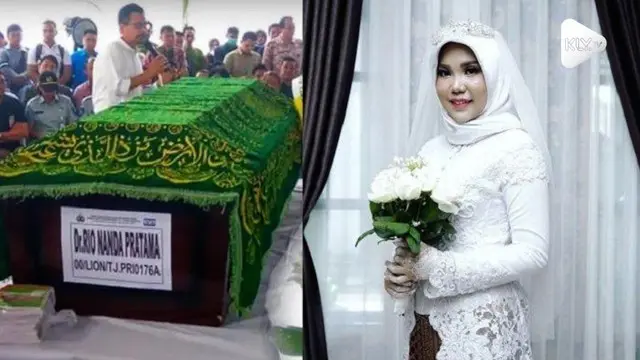 Tak jadi menikah, seorang wanita yang merupakan pacar korban Lion Air JT-610 tetap memakai baju akad saat tanggal yang ditetapkan.