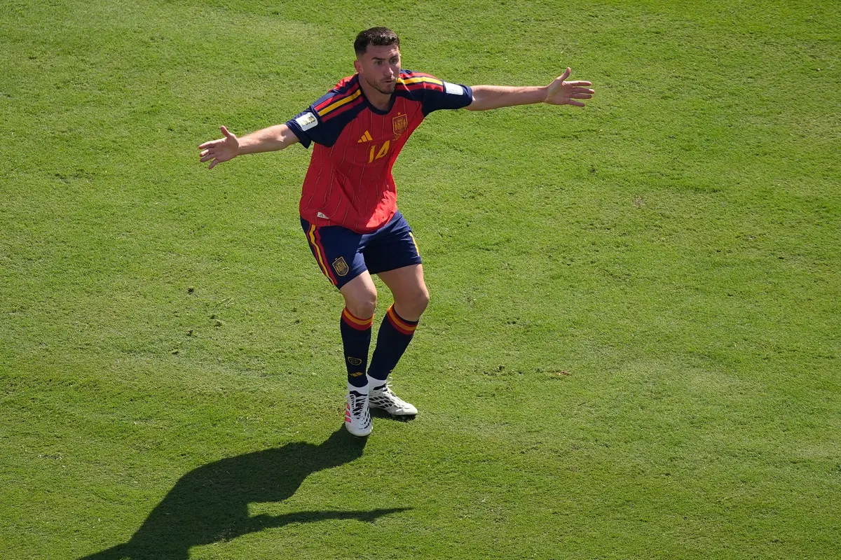 Pemain Spanyol Aymeric Laporte