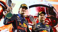Max Verstappen dan Sergio Perez meraih juara pertama dan ketiga F1 musim 2022 (ist)