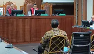 Mantan anggota Badan Pemeriksa Keuangan (BPK) RI, Achsanul Qosasih di PN Tipikor Jakarta Pusat, Selasa (28/5/2024). (Foto: Merdeka.com/Rahmat Baihaqi).