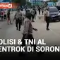Ricuh! Anggota Polisi Bentrok dengan Prajurit TNI AL di Sorong