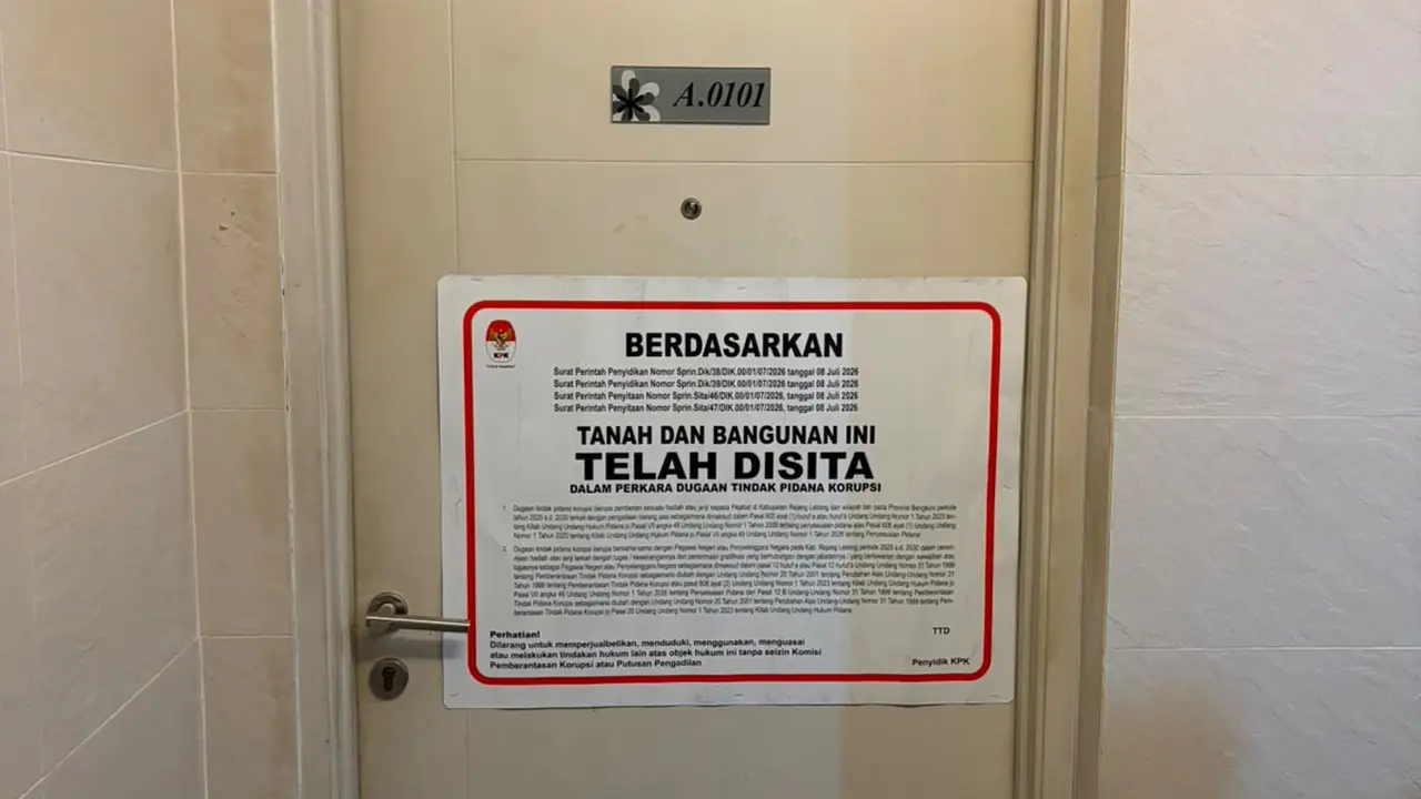 KPK Kembali Sita Aset Legislator Kota Bengkulu, Kini Amankan 1 Unit Apartemen