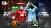 Rooney vs Toure: Duel Penguasa Lapangan