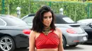 Kim Kardashian yang selalu menjadi pusat perhatian publik dengan bentuk tubuh yang seksi. Pinggang ramping dan bokong besar telah menjadi ciri khasnya. (AFP/Bintang.com)