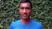 Striker PSM Makassar, Johan Yoga Utama. (Bola.com/Robby Firly)