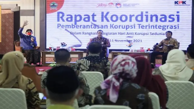 Pesan Gubernur Jateng Ganjar Pranowo dan Ketua KPK Firli Bahuri Untuk Bupati dan Wali Kota di Hari Anti Korupsi