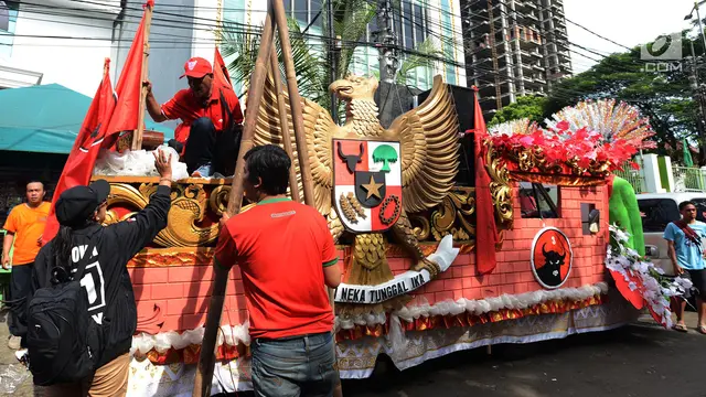 Kampanye Akbar Jokowi - Amin, Massa Konvoi Menuju GBK