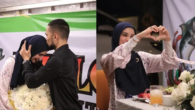 Makan Malam Romantis di Warung Pecel Ayam ala Shireen Sungkar dan Teuku Wisnu Saat Rayakan Hari Jadi Pernikahan