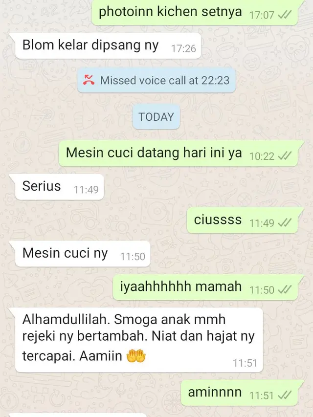 6 Chat Ibu dan Anak Perkara Uang Ini Bikin Haru. (Sumber: Twitter/9itmr)