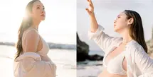 Aktris cantik Pamela Bowie membagikan kebahagiaannya sambut anak kedua di foto maternity shoot [@pammybowie]