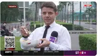 Cerita Wartawan TV Argentina Meliput ke Jakarta, Sarapan Bubur Ayam dan Sate Usus di Pinggir Jalan.&nbsp; foto: Twitter&nbsp;@SC_ESPN