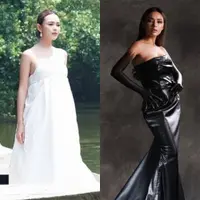 Lihat di sini beberapa potret Amanda Manopo yang mampu memancarkan pesona dualitasnya dalam dua strapless dress berbeda.