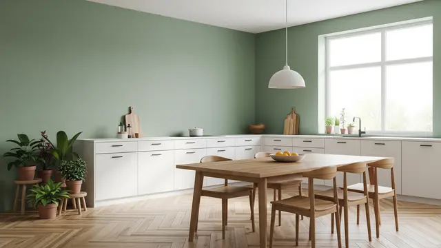 Model Cat Dapur Minimalis (Image by Gemini AI)