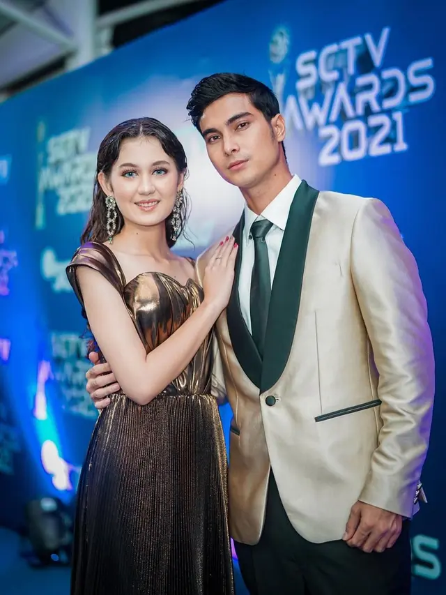 Zoe Abbas Jackson dan Cinta Brian di SCTV Awards 2021 (Foto: Instagram/@cinta_brian)