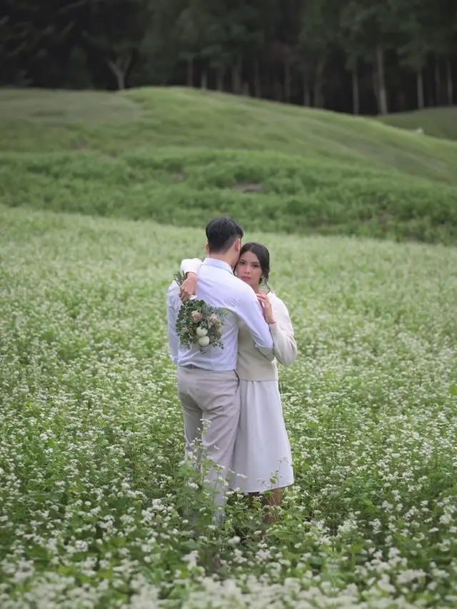 7 Potret Prewedding Putri Helmy Yahya dengan Pria Asal Korea Selatan, Curi Perhatian