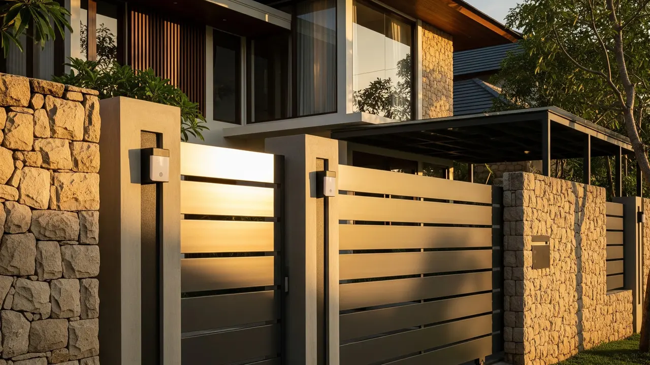 Model Pagar Rumah Minimalis Anti Maling dengan Sensor Gerak