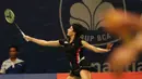 Ashwini Ponnappa, pebulutangkis asal India ini turun di nomor ganda putri pada BCA Indonesia Open 2016. Berpasangan dengan Jwala Gutta. langkahnya terhenti pada babak 16 besar. (Bola.com/Nicklas Hanoatubun)